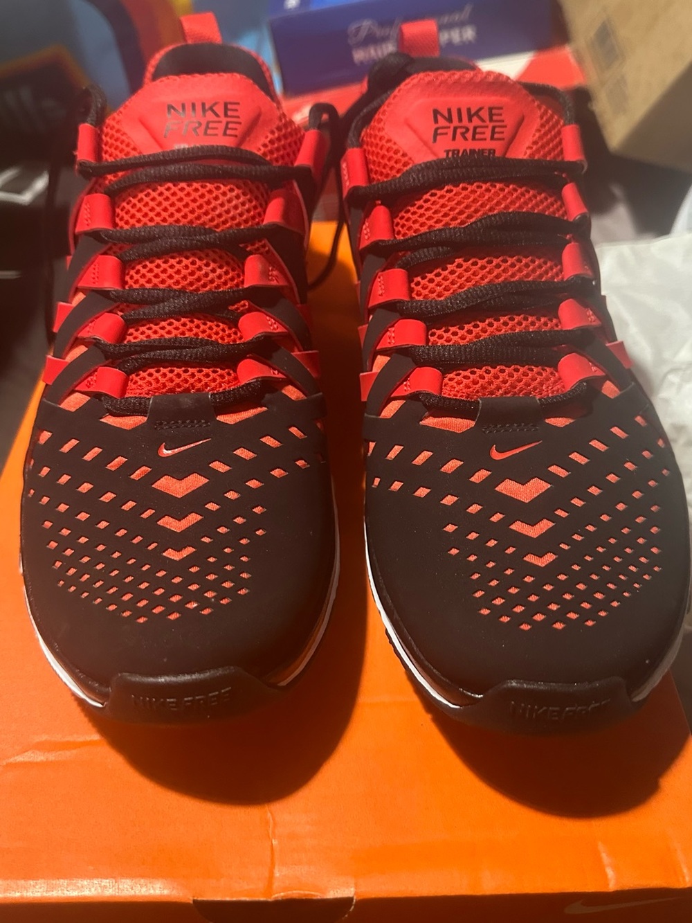 Nike Men's Athletic Running Shoes - Red and Black